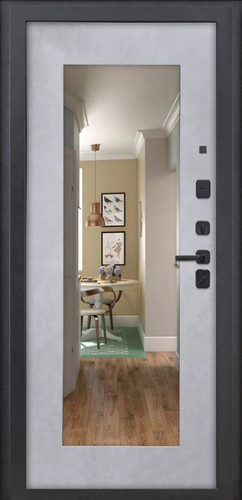 Входная дверь ДвериПРО L-43 ФЛЗ-603 Бетон снежный DPRO204774 внутренняя сторона