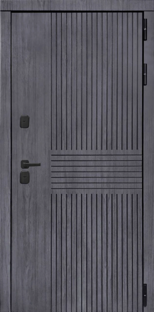 Входная дверь ДвериПРО Берген ФЛ-701 (10мм, дуб шоколад) DPRO200269 внешняя сторона